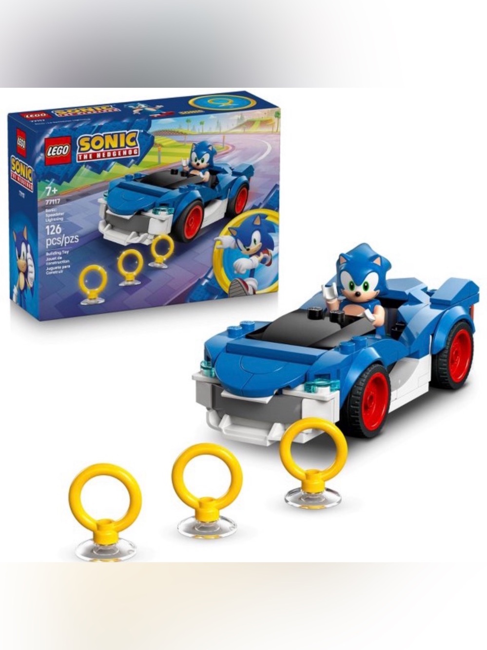 LEGO Sonic the Hedgehog Blue Speedster Lightning Building Set- 77117